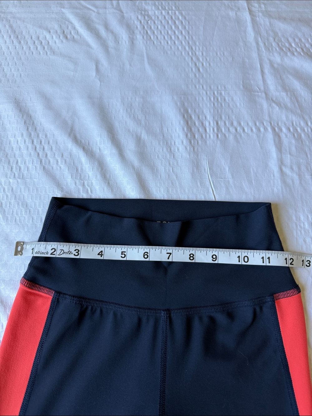 Carbon38 Navy and Orange High-Waist Legging & Crop Tank Set ✨ - Picture 9 of 15